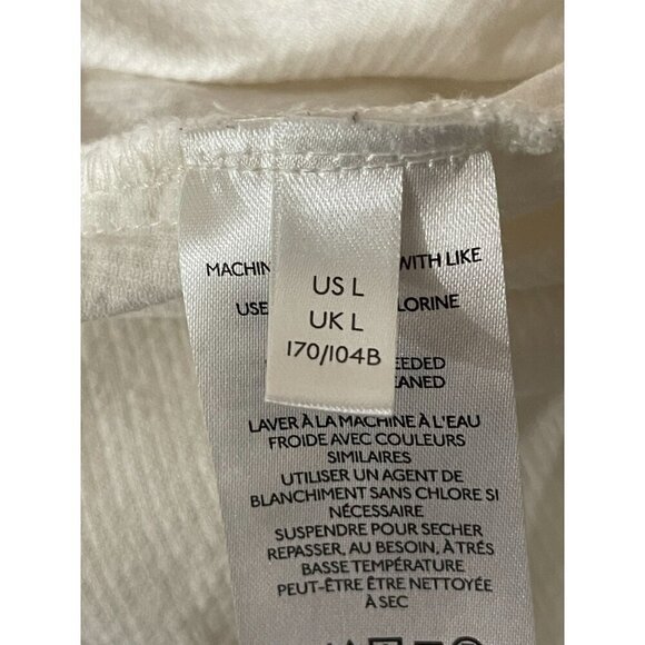 Anthropologie Pilcro Oversized Corduroy Blazer Jacket Ivory Size Large - Picture 8 of 10